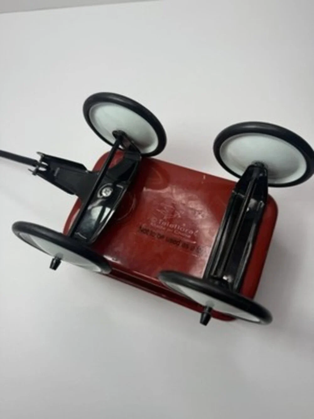 Miniature Little Red Metal Wagon 6.5” Planter Decor by Teleflora
